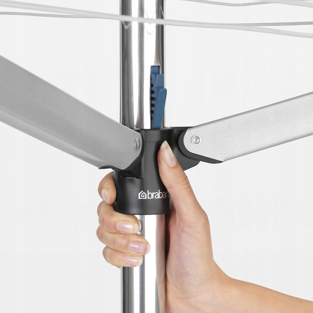 BRABANTIA - Essential - Garden dryer 40 m - Concrete attachment Unfolded width 271 cm
