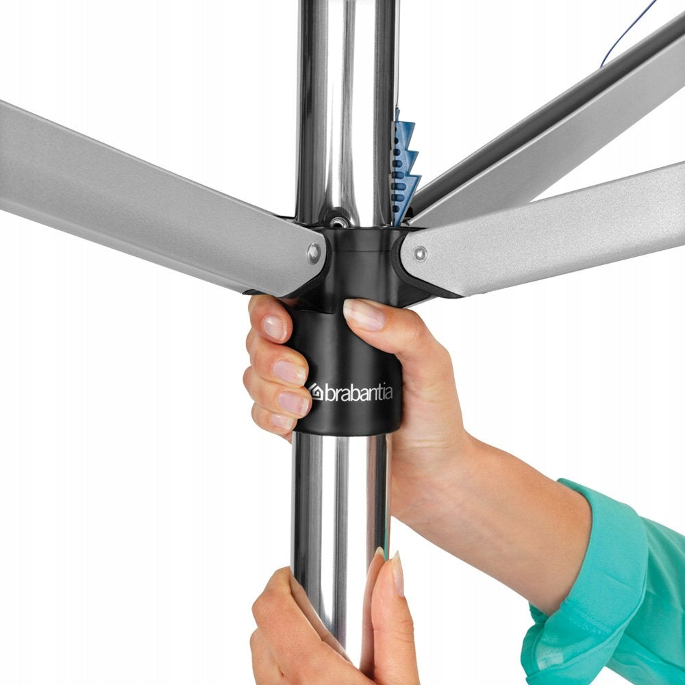 BRABANTIA - Topspinner - Garden dryer 60 m - Ground attachment Kind Stationary