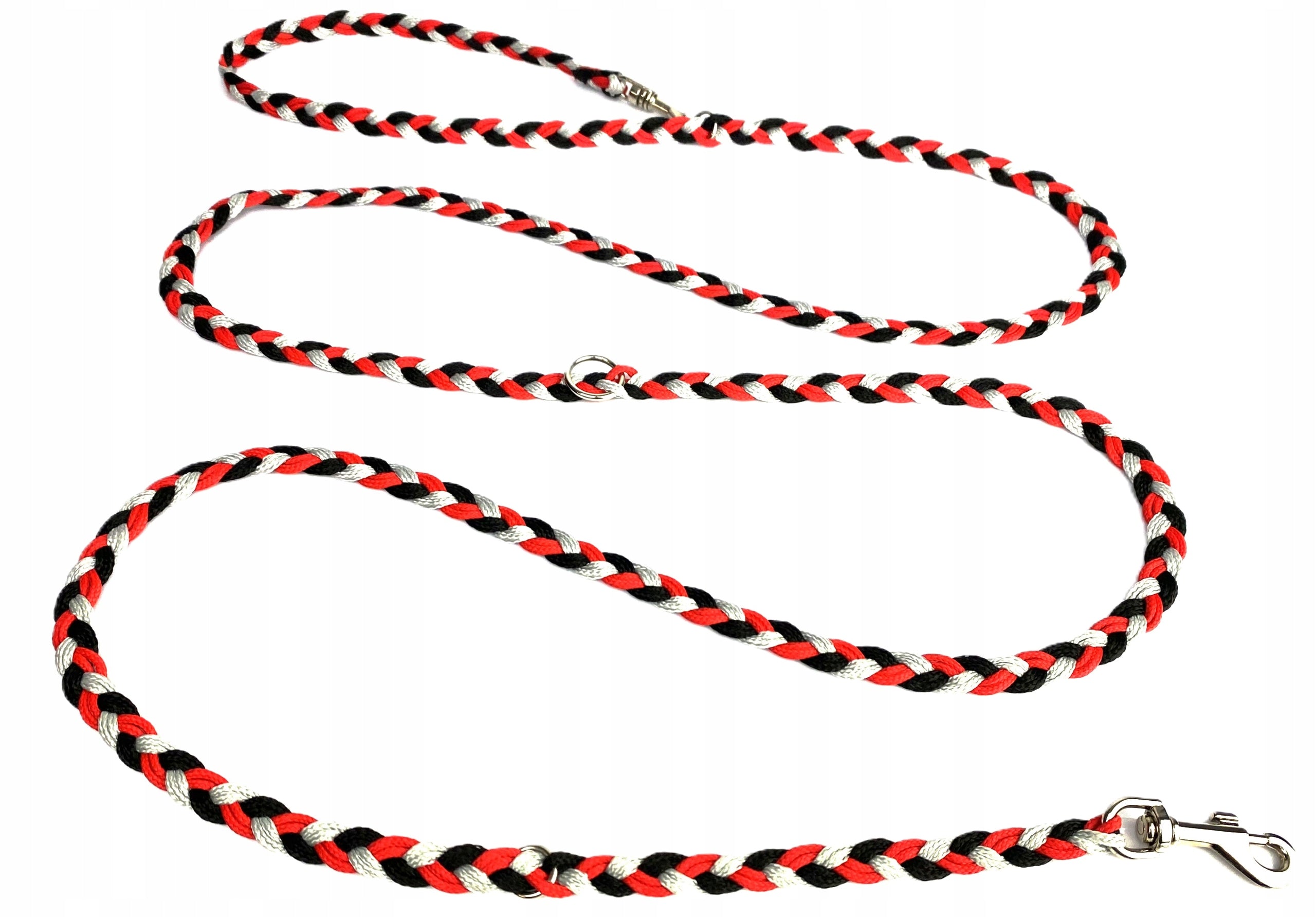BRAIDED LANYARD WITH CORD BRAID 220 CM / 10 MM BLACK EAN (GTIN) 5905674366894