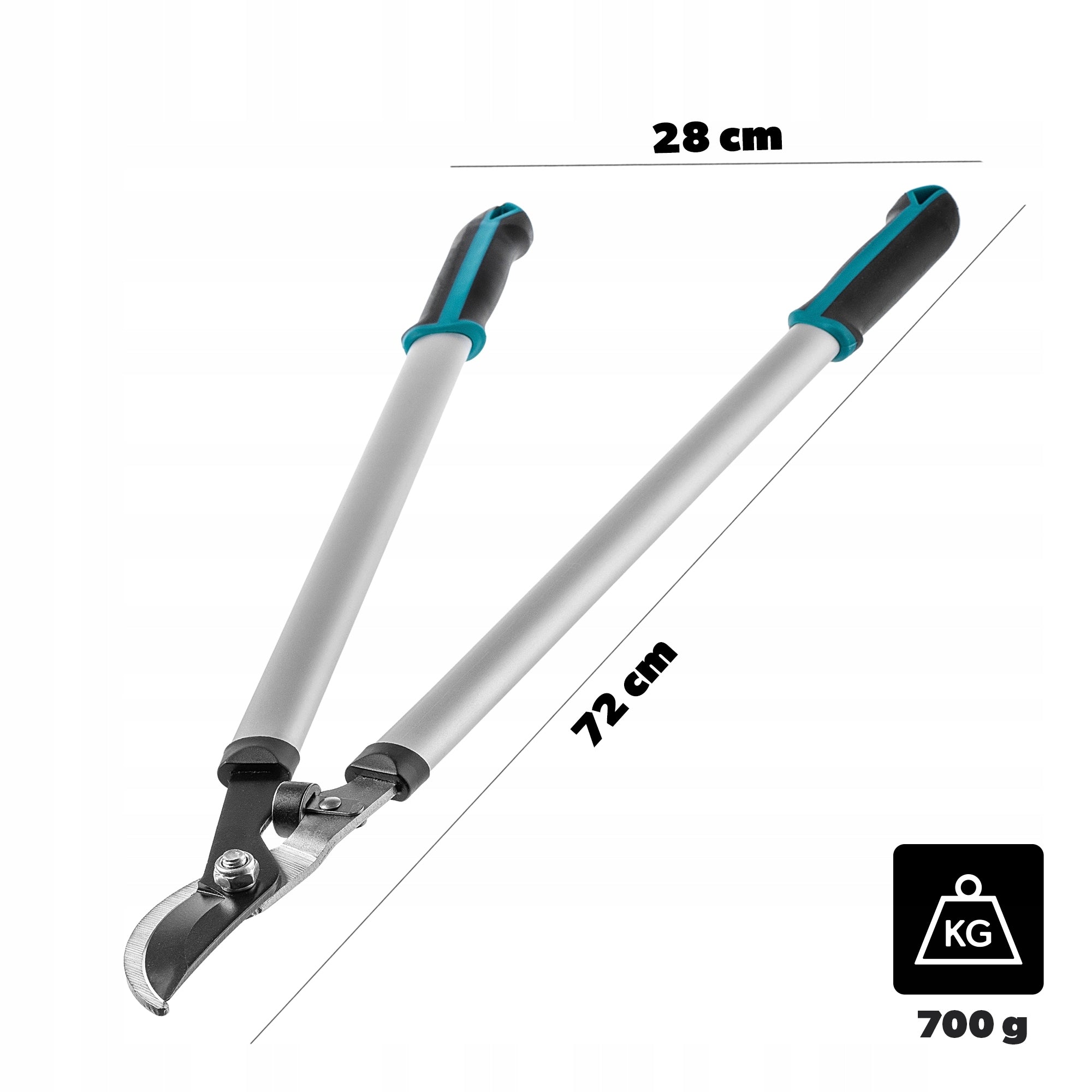 BRANCH PRUNER GARDEN SHEARS 72cm BUSHES TWO-HANDED LONG SHARP LIGHT Manufacturer code K695