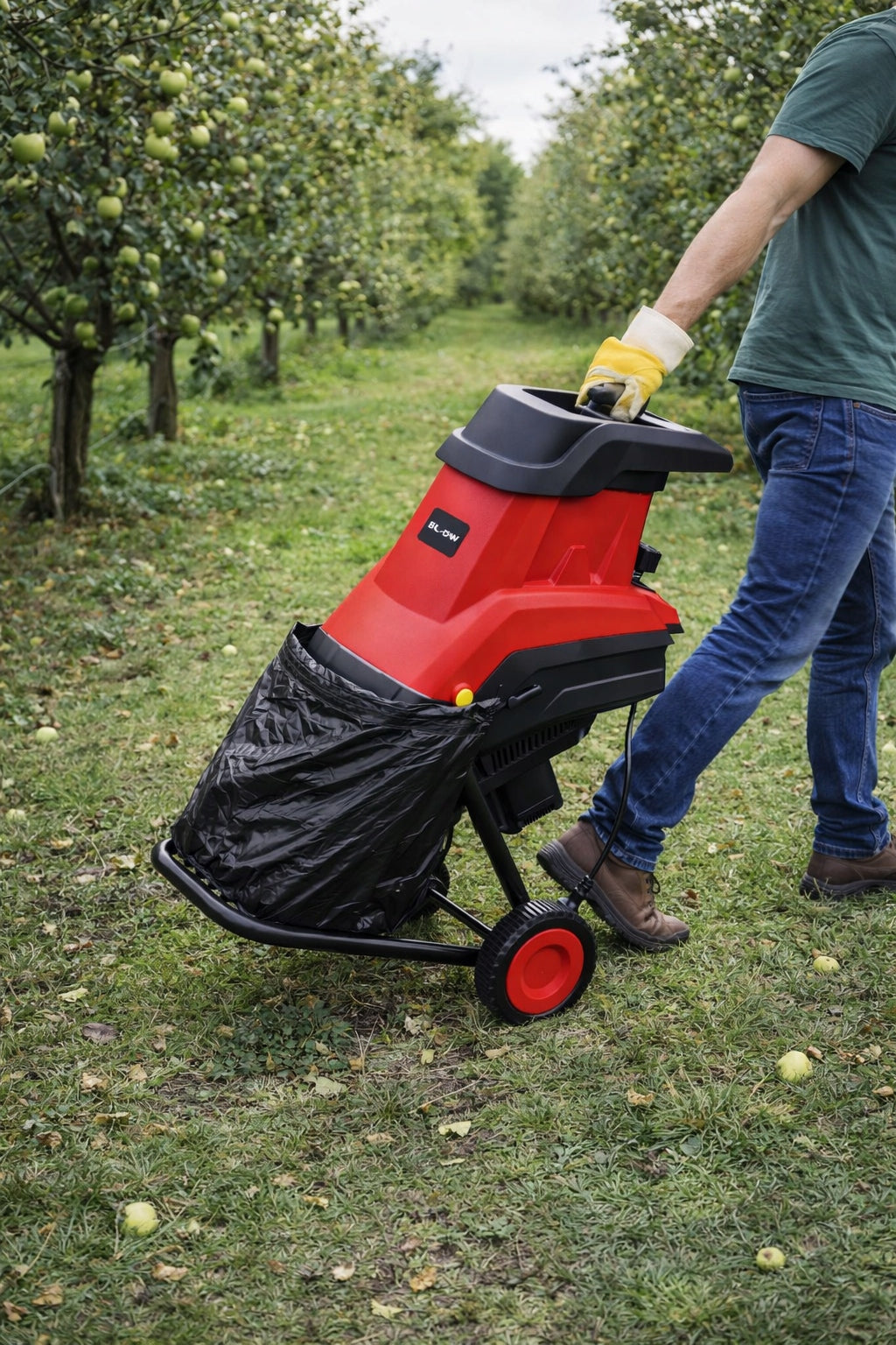 BRANCH SHREDDER ELECTRIC CHIPPER 3600W 45mm + 2x BAG 45L 2x KNIVES Brand Blow