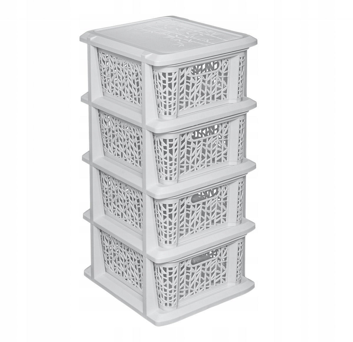 BRANQ BAMBOO BOOKCASE X 4, UNIVERSAL 290 x 220 x 120 WHITE