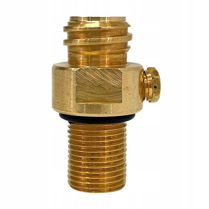 BRASS TWO-WAY VALVE for SODASTREAM cartridges blue version Packaging status original