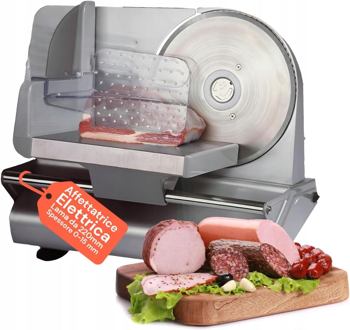 BREAD SLICER AND SAUSAGE ECTRETIC POWER 150 W, BLADE 220 MM