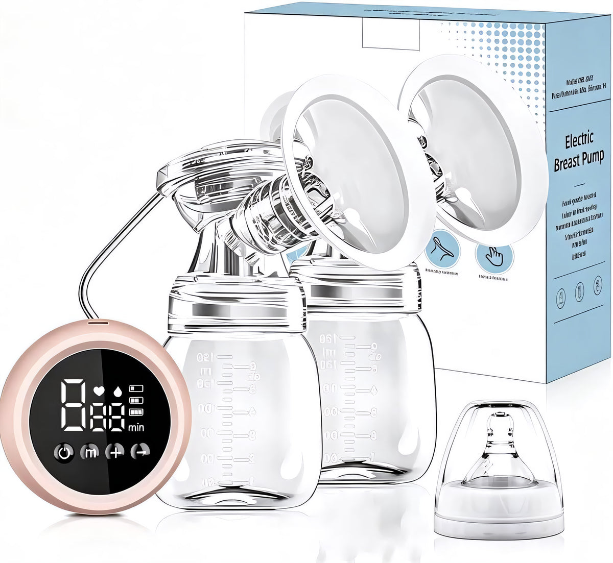 BREAST PUMP ELECTRIC WIRELESS SHELL EXTRACTOR 3 MODES 9 LEVEL