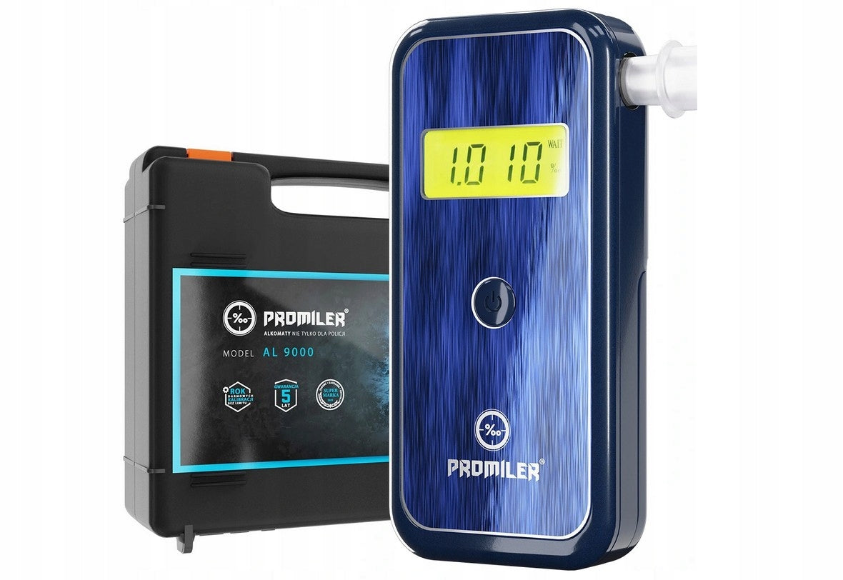 BREATHALYZER AL9000 ELECTROCHEMICAL SOLID SUITCASE YEAR CALIBRATION UP TO 4 PER MILLE