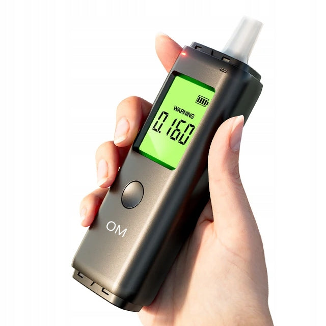 BREATHALYZER FOR USB - 5 MOUTHPIECES - CHARGING CABLE - LARGE SCREEN - PROFESSIONAL