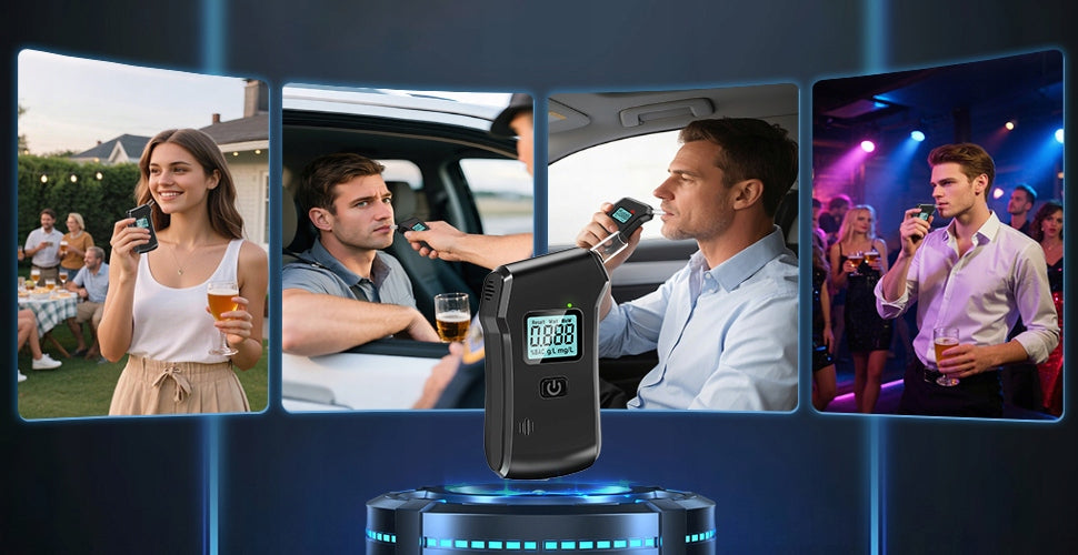 BREATHALYZER PROFESSIONAL CASE CALIBRATION 10 MOUTHPIECES ACCURACY AS POLICE Brand no brand