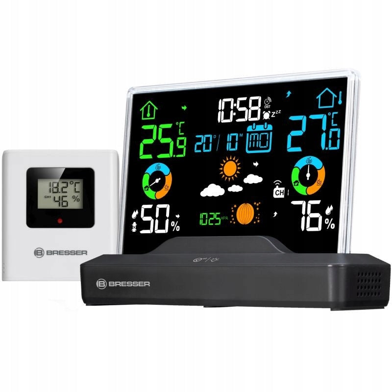 BRESSER Wireless Weather Station with Frameless Color Display