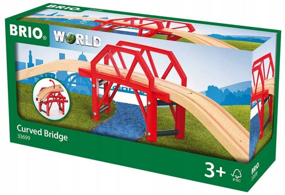BRIO WORLD RAILWAY BRIDGE AT TURN 4 ELEMENT. 33699