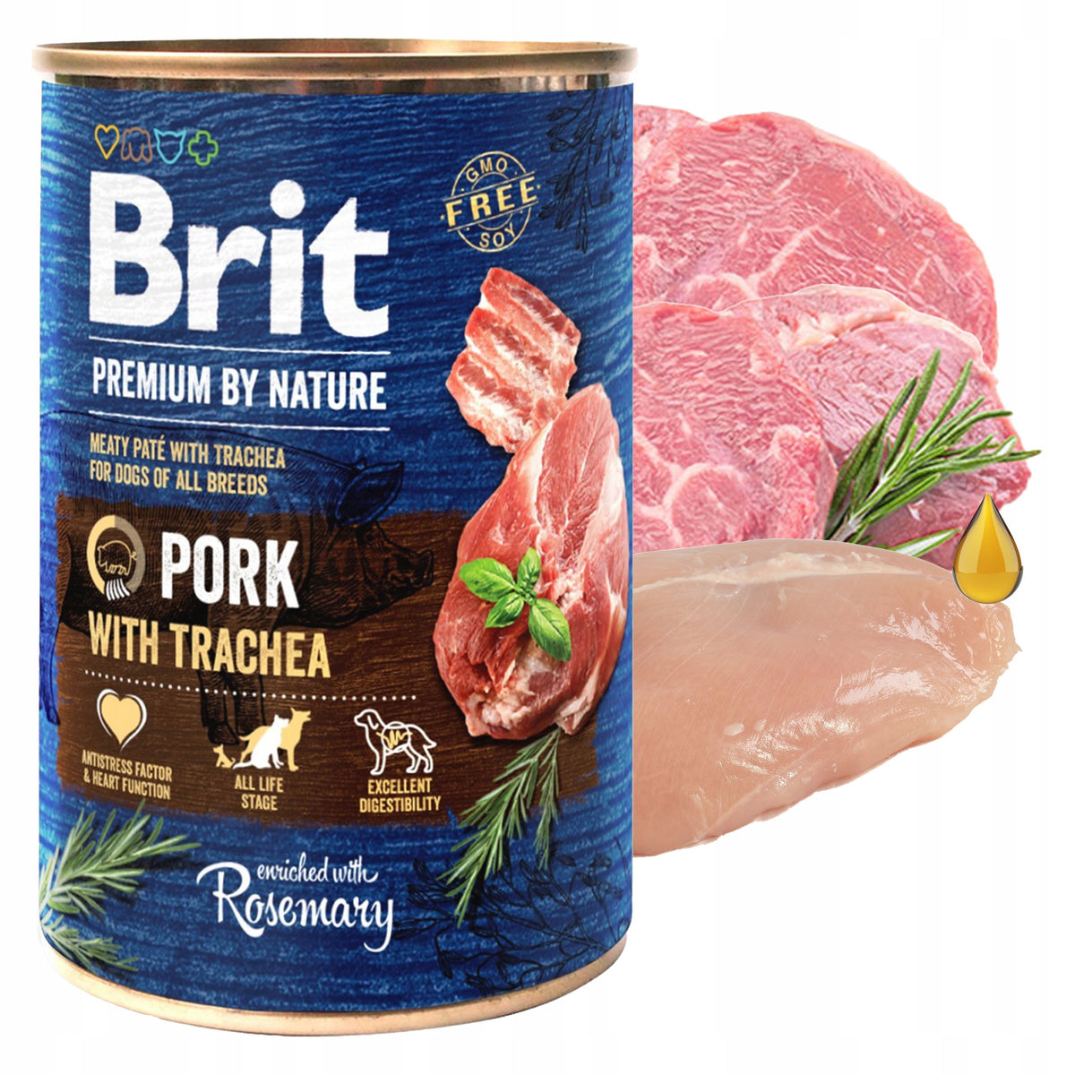 BRIT BY NATURE Wet dog food mix of flavors 24 x 400g Manufacturer code BRIT BY NATURE Karma mokra dla psa