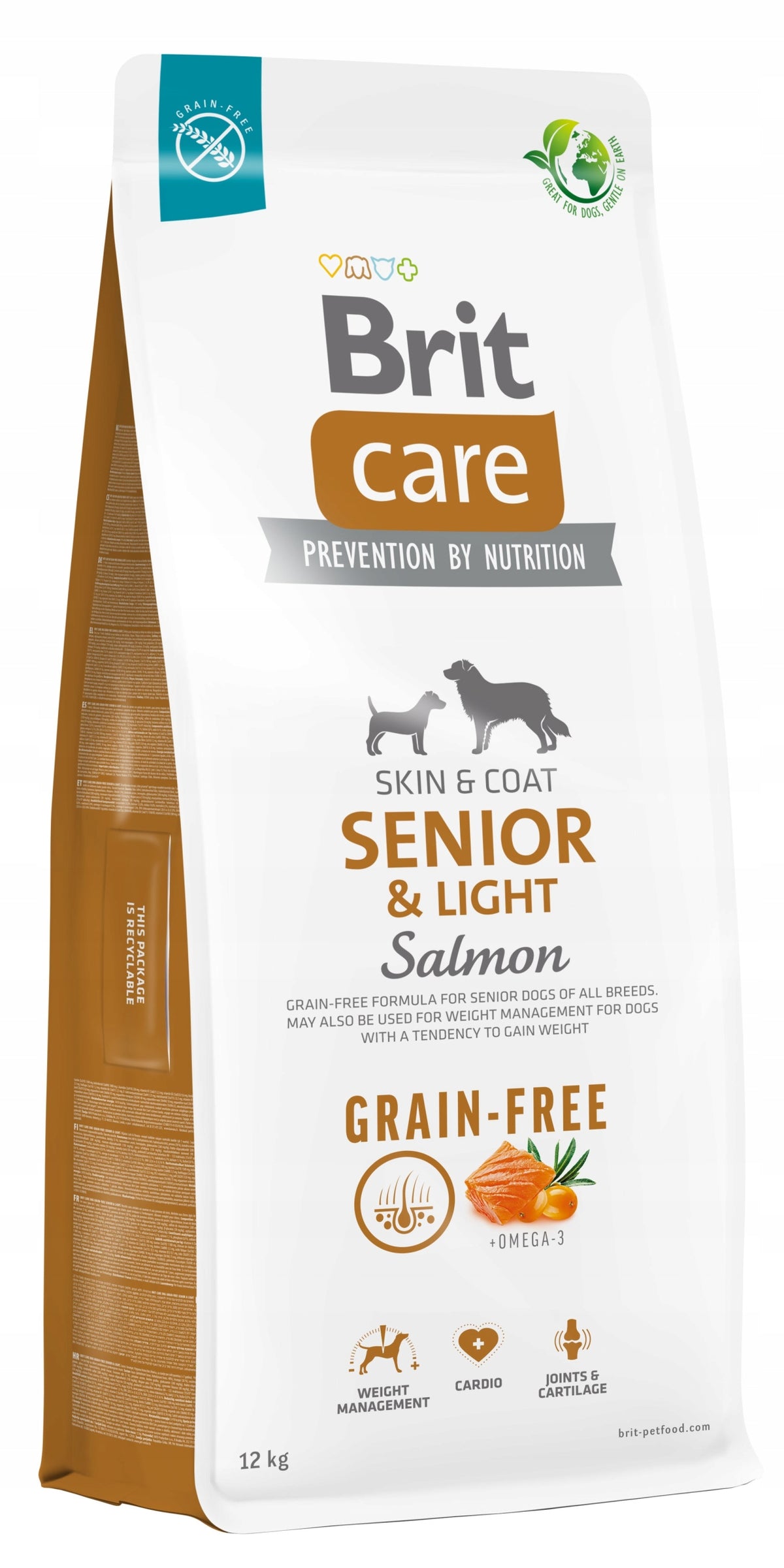 BRIT Grain-free Senior & Light Salmon dry dog food salmon 12 kg Manufacturer code 8595602510269