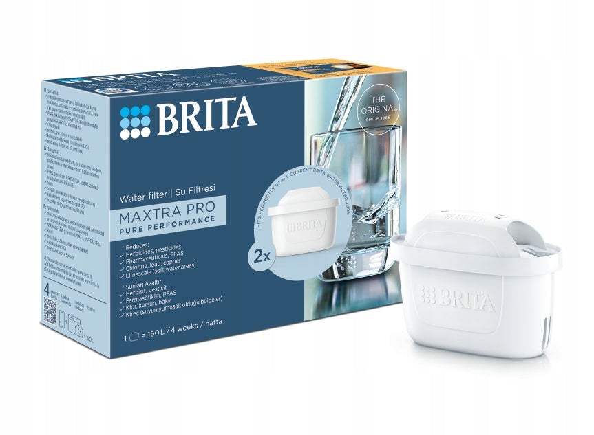 BRITA glass jug GLASS blue with Pure Performance filters 3 pieces Brand Brita