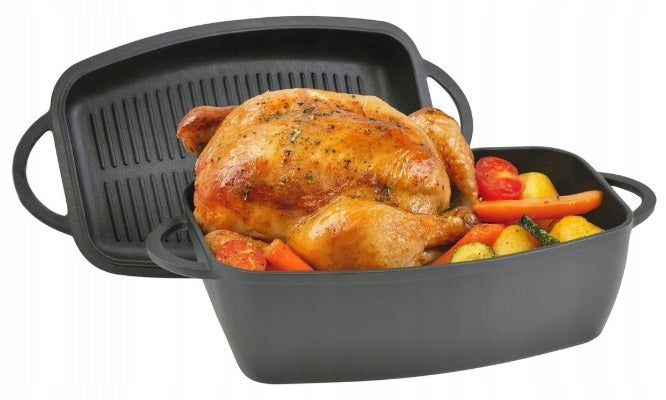 BRITTANY 3,8 L CAST IRON Deep with Grill Cover INDUCTION GAS OVEN Manufacturer code 2570