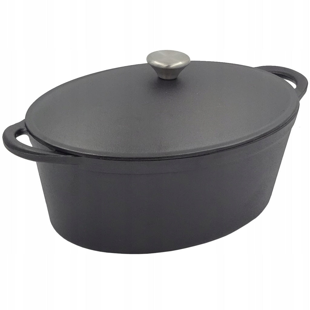 BRITTANY 6,4 L BRITTANY GOOSEBERRY HEAVY CAST IRON DEEP POT 33 cm Brand Brunbeste
