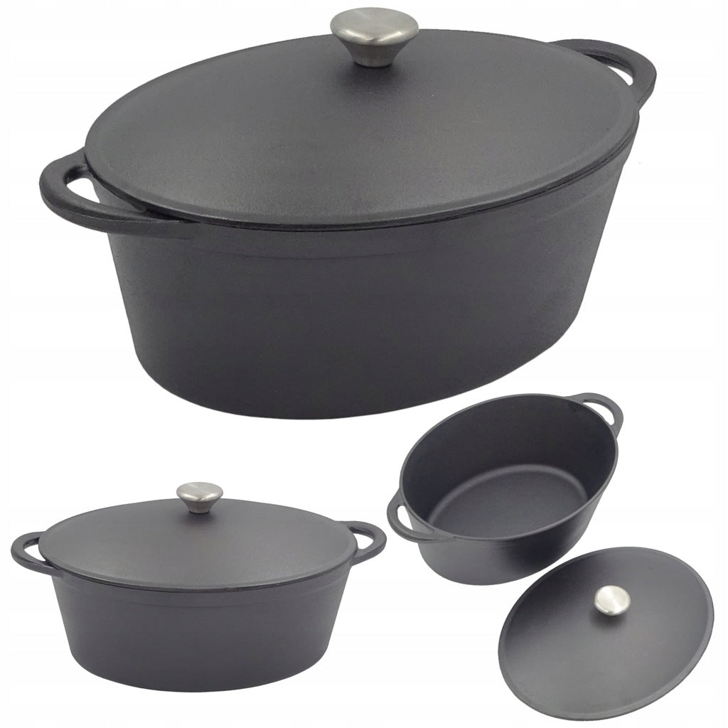 BRITTANY 6,4 L BRITTANY GOOSEBERRY HEAVY CAST IRON DEEP POT 33 cm