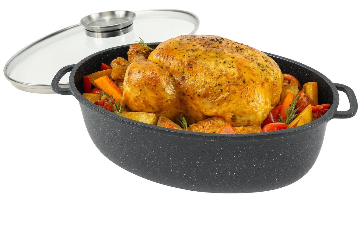 BRITTANY 8 L Pot Marbling Gooseberry Coating with INDUKCA GAS Cover Manufacturer code BRYTFANNA MARMUROWA NIEPRZYWIERAJĄCA 8.0L
