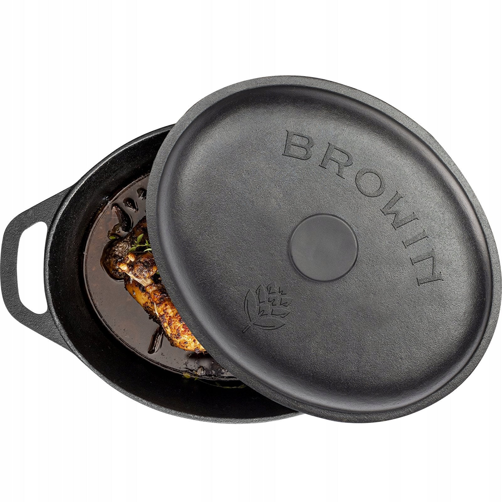 BRITTANY pot GOOSEBERRY cauldron CAST IRON deep for gas induction fireplace Packaging status original