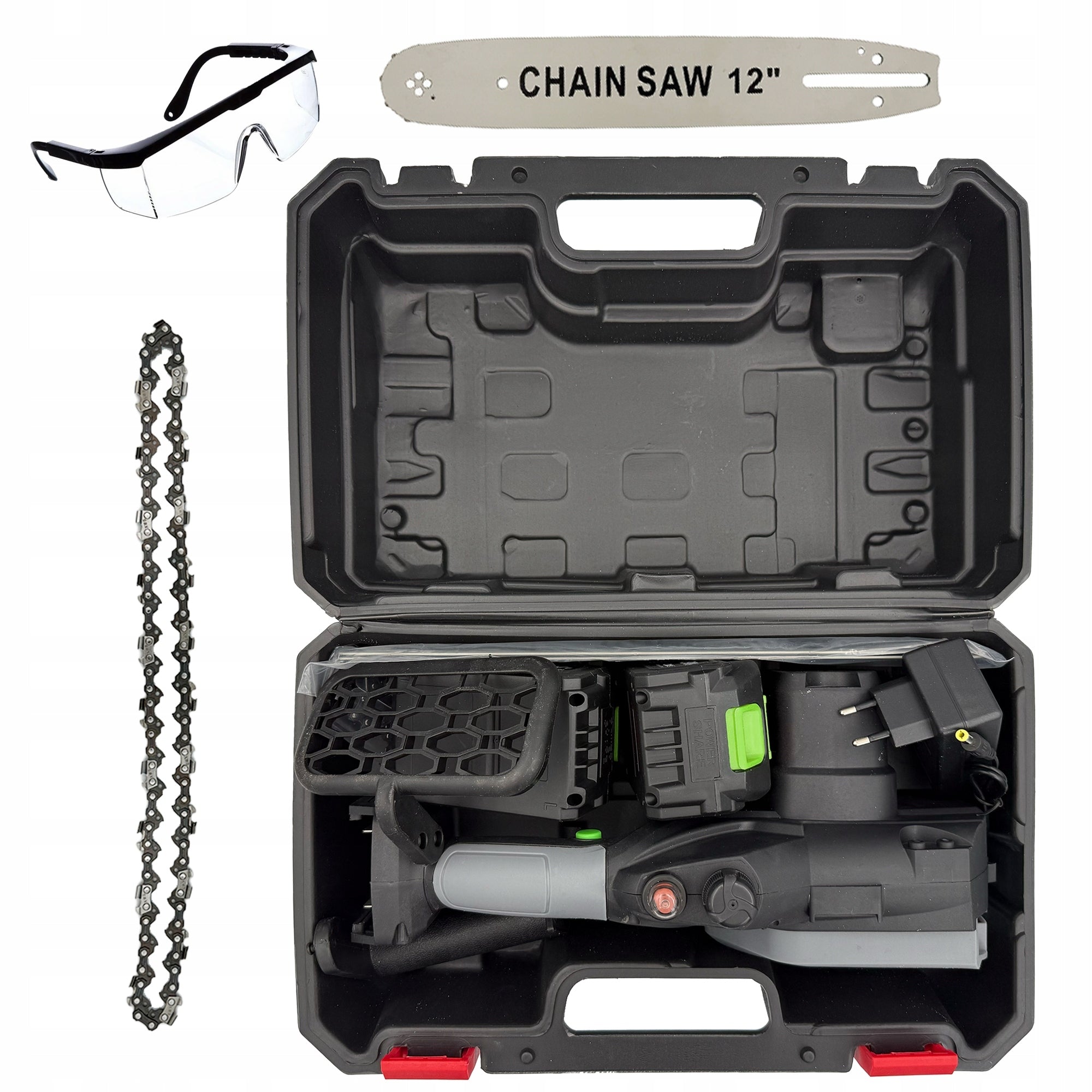 BRUSHLESS CHAINSAW CORDLESS SAW 12" INCH LUBRICATION AKU EAN (GTIN) 5908239763237