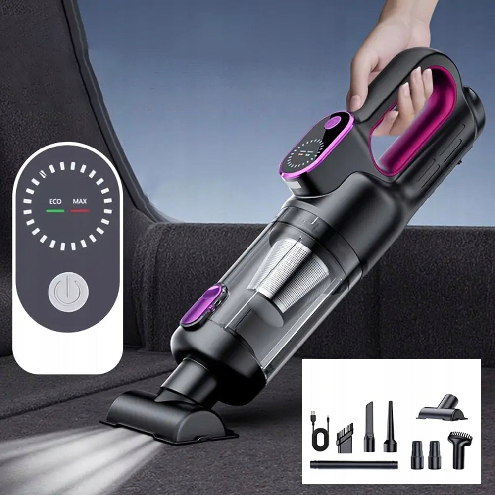 BRUSHLESS CORDLESS HANDHELD LED VACUUM CLEANER FOR CAR RV OFFICE Dust container volume 0.5 l