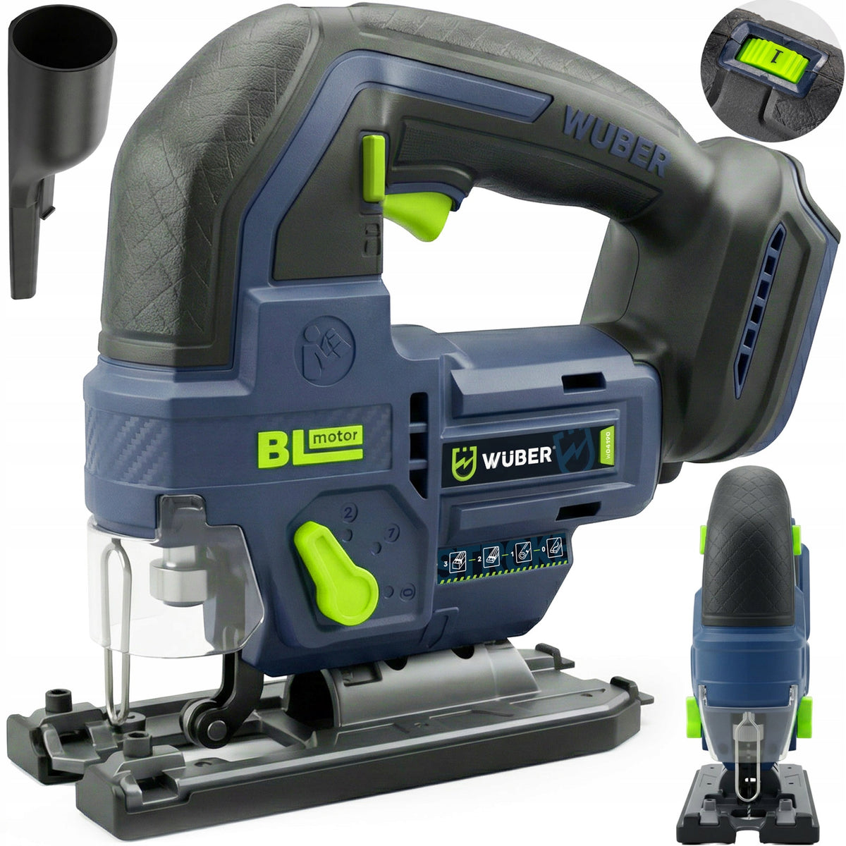 BRUSHLESS CORDLESS JIGSAW 20V SPEED/JUMP/FOOT ADJUSTMENT