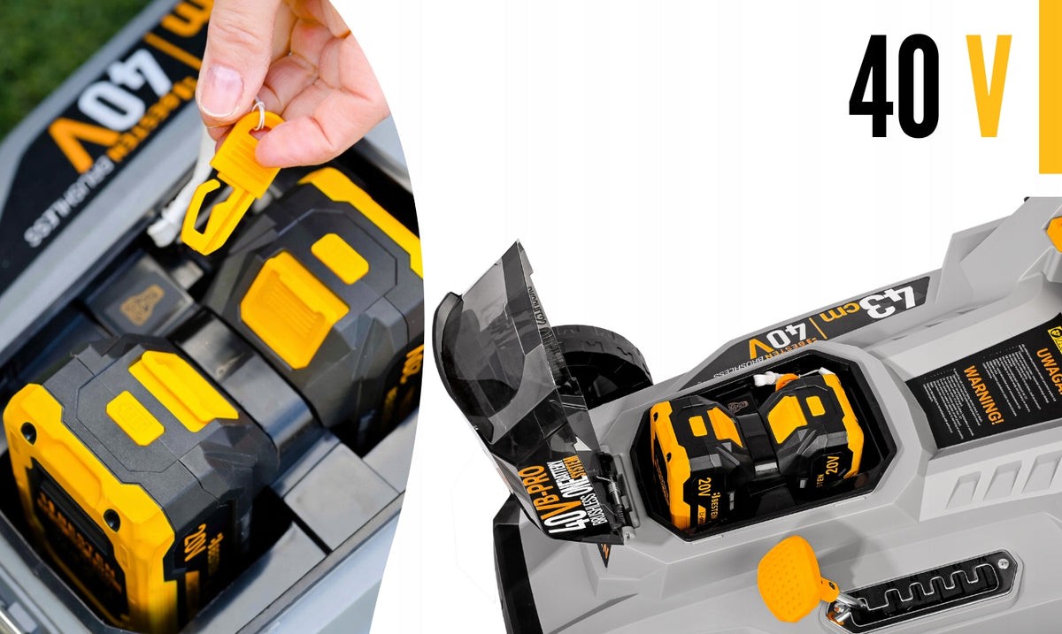 BRUSHLESS CORDLESS MOWER 43CM FOR GRASS 2X AKU 12AH STRONG BESTEN Manufacturer code BE0002918