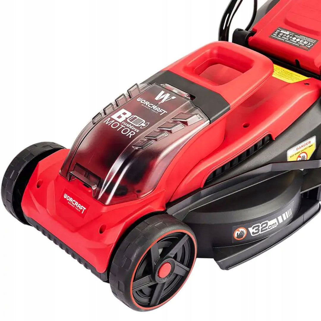 BRUSHLESS CORDLESS MOWER Worcraft BASKET 35L HEIGHT ADJUSTMENT Manufacturer code CLM-S20LIB