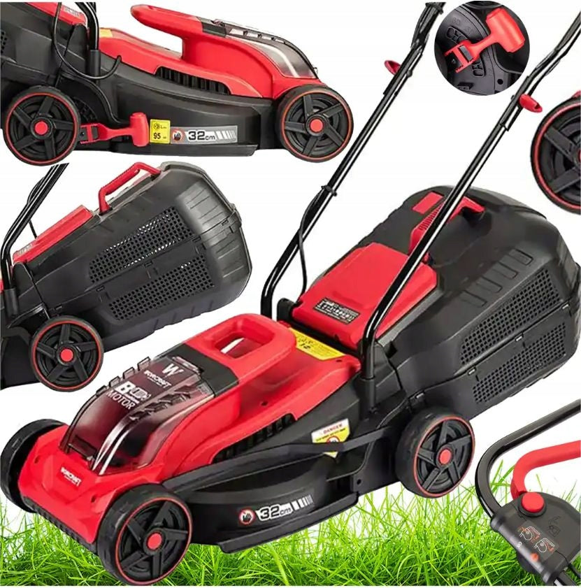 BRUSHLESS CORDLESS MOWER Worcraft BASKET 35L HEIGHT ADJUSTMENT