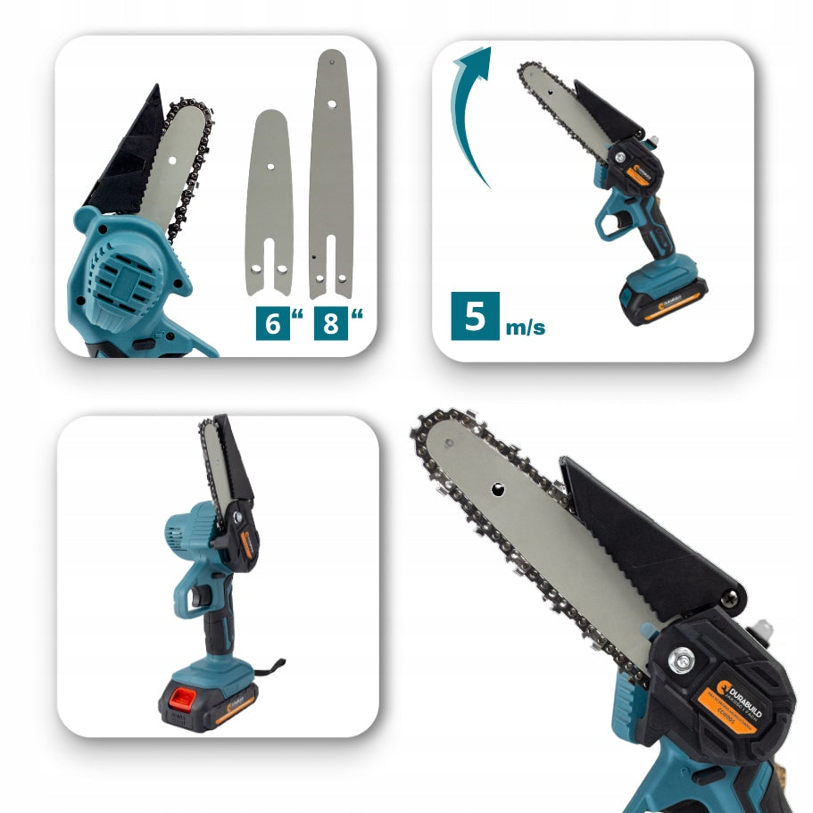 BRUSHLESS CORDLESS SAW 6" 4" ELECTRIC SAW STRONG SET Manufacturer code RĘCZNA PIŁA AKUMULATOROWA 6/8 PILARKA