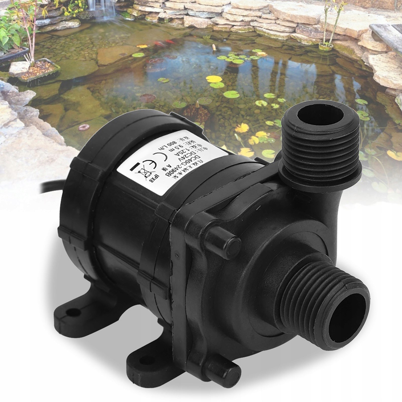 BRUSHLESS WATER PUMP 9*5*6.9CM DC24V 33W 750 L/H Packaging status original