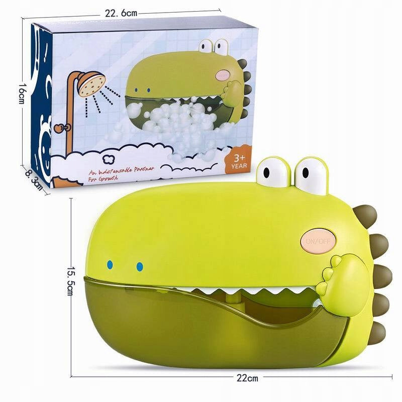 BUBBLE DINOSAUR DINO BATH MACHINE FOR MAKING FOAM IN THE BATH GAME Manufacturer code 108795