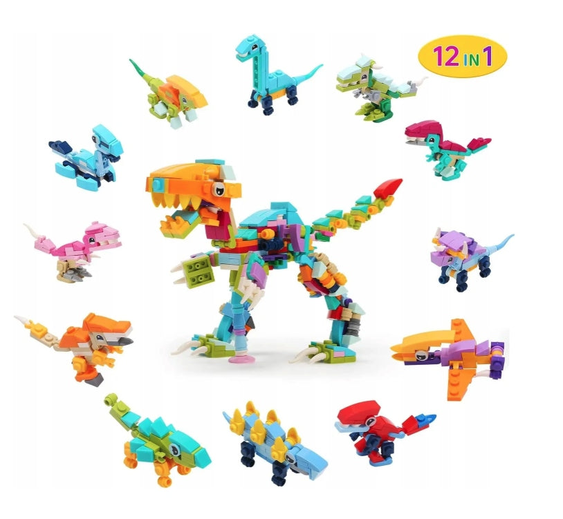 BUILDING BLOCKS 12in1 DINOSAURS DINO FUN ADVENT CALENDAR GIFT Manufacturer code KA-37