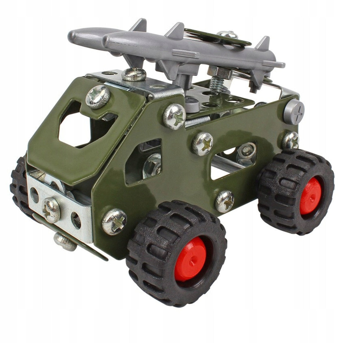 BUILDING BLOCKS METAL CONSTRUCTION 4IN1 MILITARY VEHICLES 9512 430 EL FOR CHILDREN Brand Technok