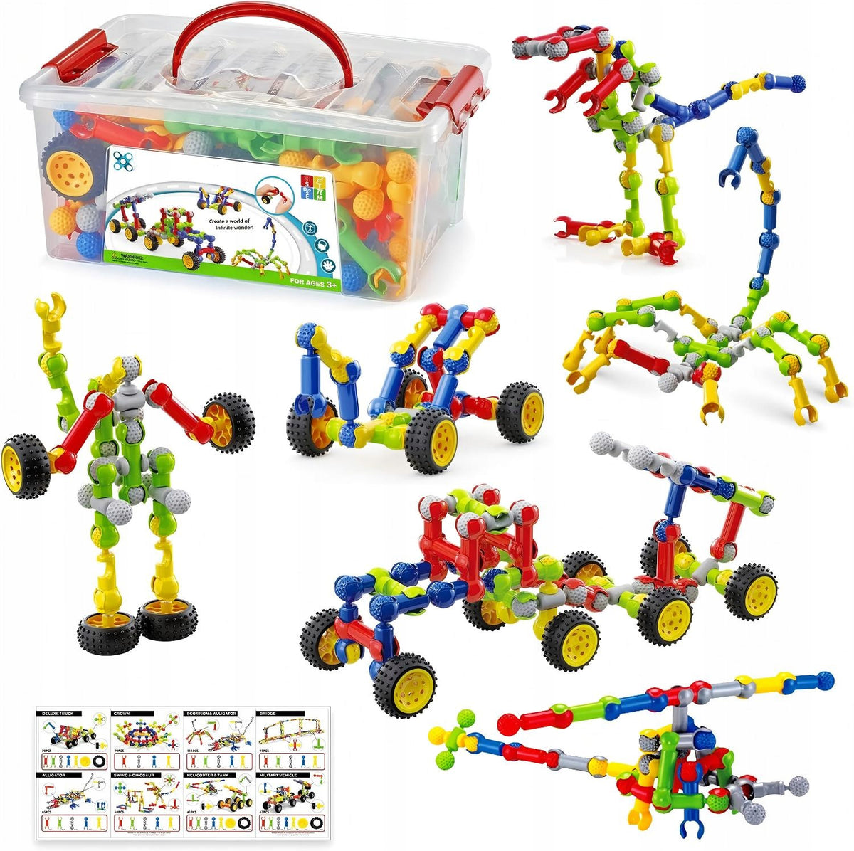 BUILDING BLOCKS STEM EDUCATIONAL BLOCKS 3D FOR CHILDREN 125 EL FOR GIFT