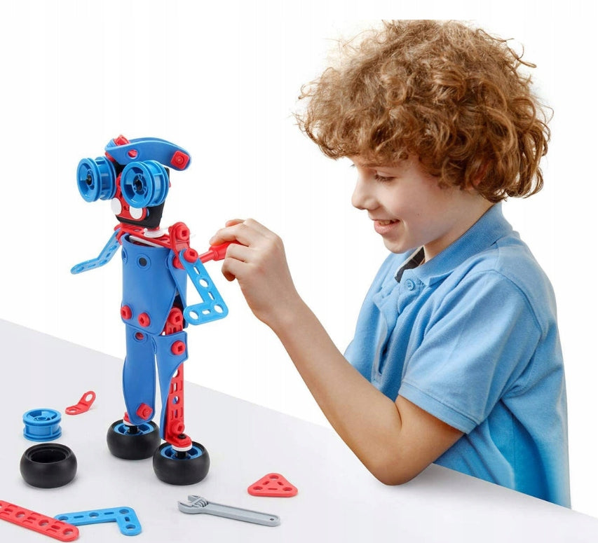 BUILDING BLOCKS TWISTING VEHICLES FOR CHILDREN CREATIVE SET 143 EL. Brand BOUNN