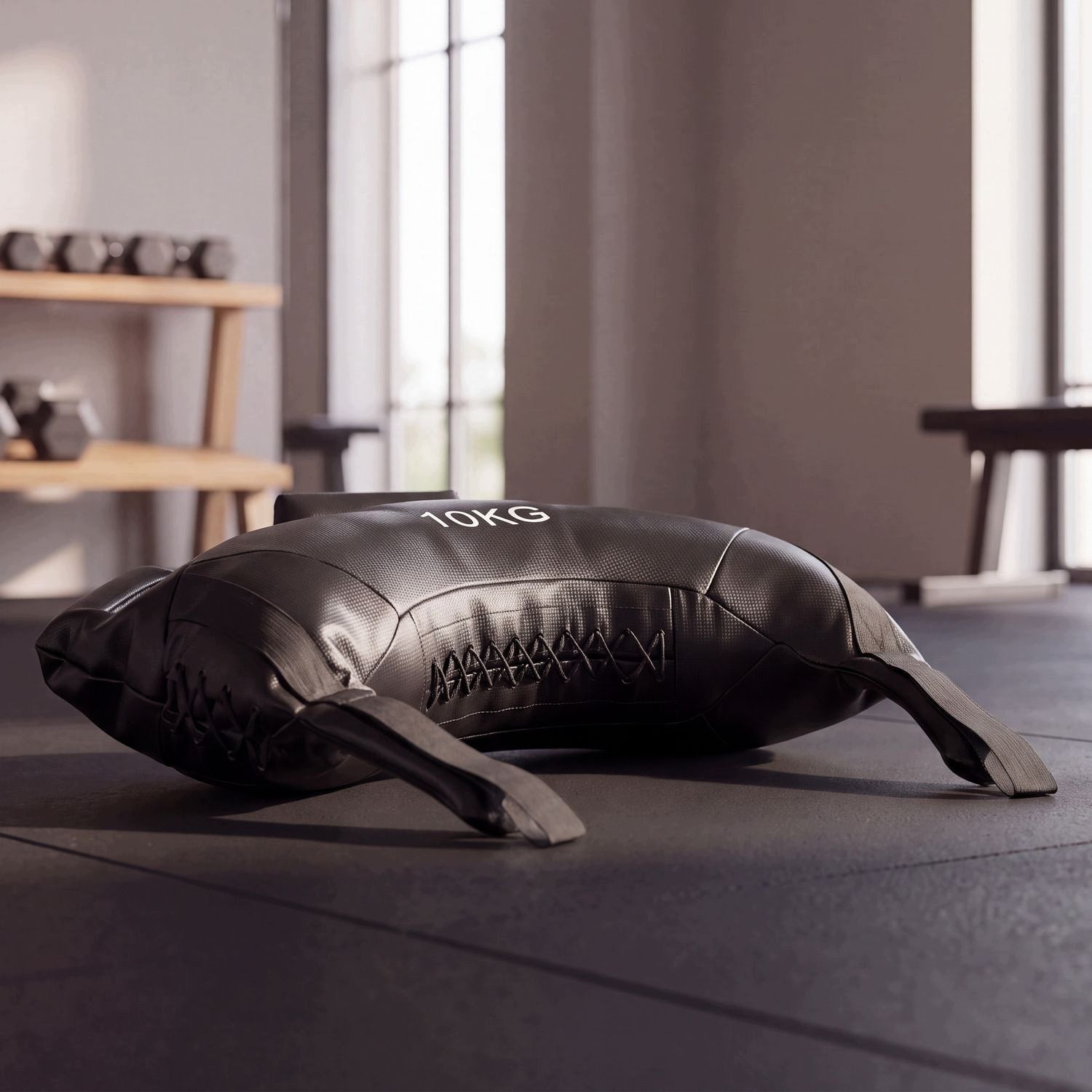 BULGARIAN WEIGHTED MULTI-HANDLE EXERCISE BAG POWERBAG 10KG GYMTEK Brand Gymtek