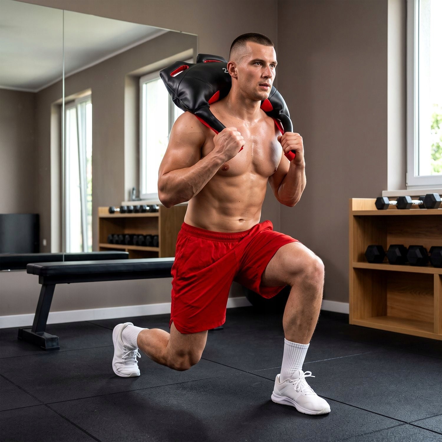 BULGARIAN WEIGHTED MULTI-HANDLE EXERCISE BAG POWERBAG 20KG GYMTEK Packaging status original