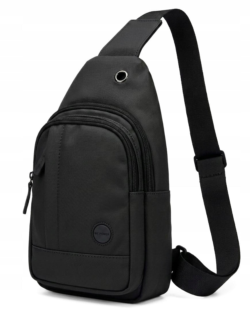 BUM BAG MEN'S SACHET SLING BAG SHOULDER ROOMY BLACK TERRAMODA QUALITY Brand Terra Moda