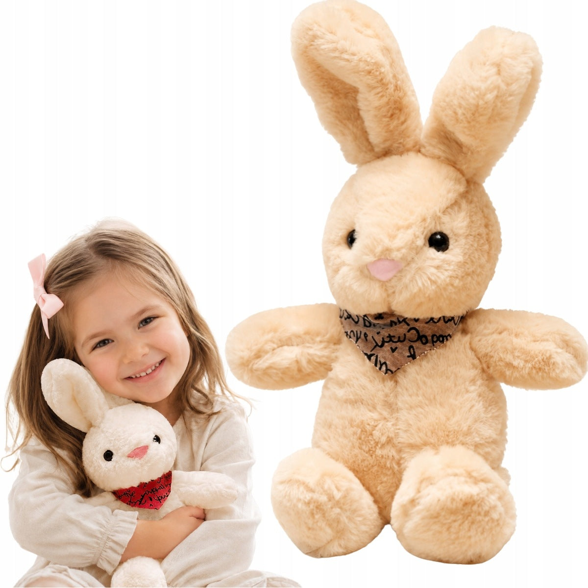 BUNNY RABBIT BEAR PLUSH TOY 35CM CUDDLY