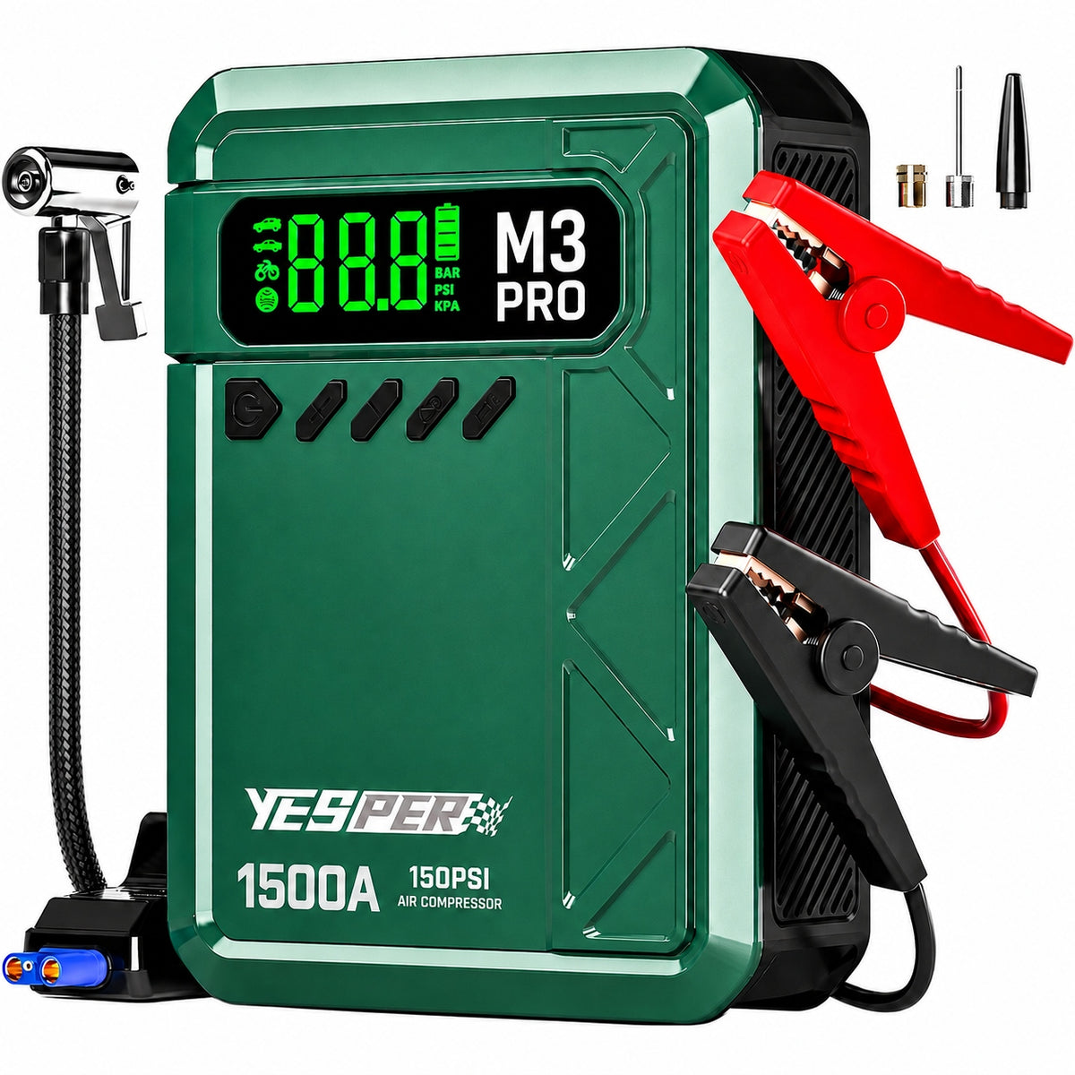 BUSTER STARTER DEVICE CAR JUMP STARTER BOOSTER 12V 1500A COMPRESSOR
