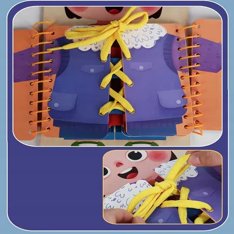 BUTTON BOARD SLIDER PUZZLE INTERACTIVE MONTESSORI LEARNING BOOK EAN (GTIN) 5905567772351