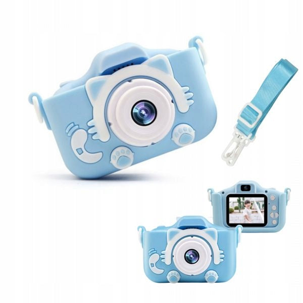 Baby Camera Photo Digital Gift for Kids Blue KITTEN