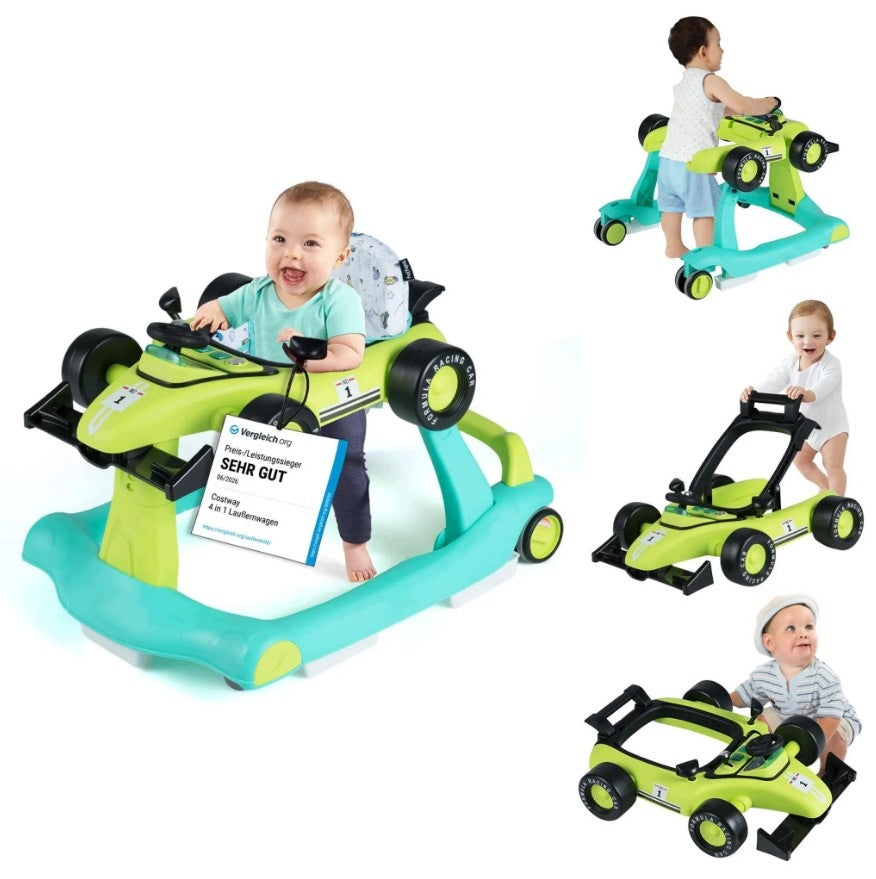 Baby Car Walker with Music Player Lights and Wheels