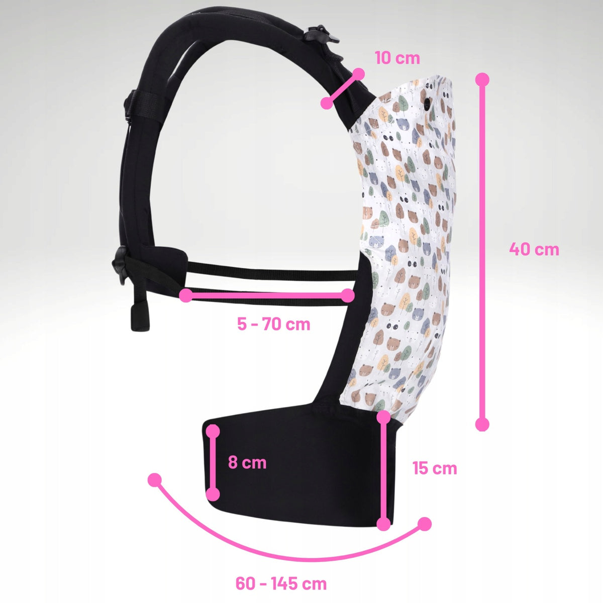 Baby Carrier Ergonomic Carrier for Urban Back 100% Cotton Packaging status original