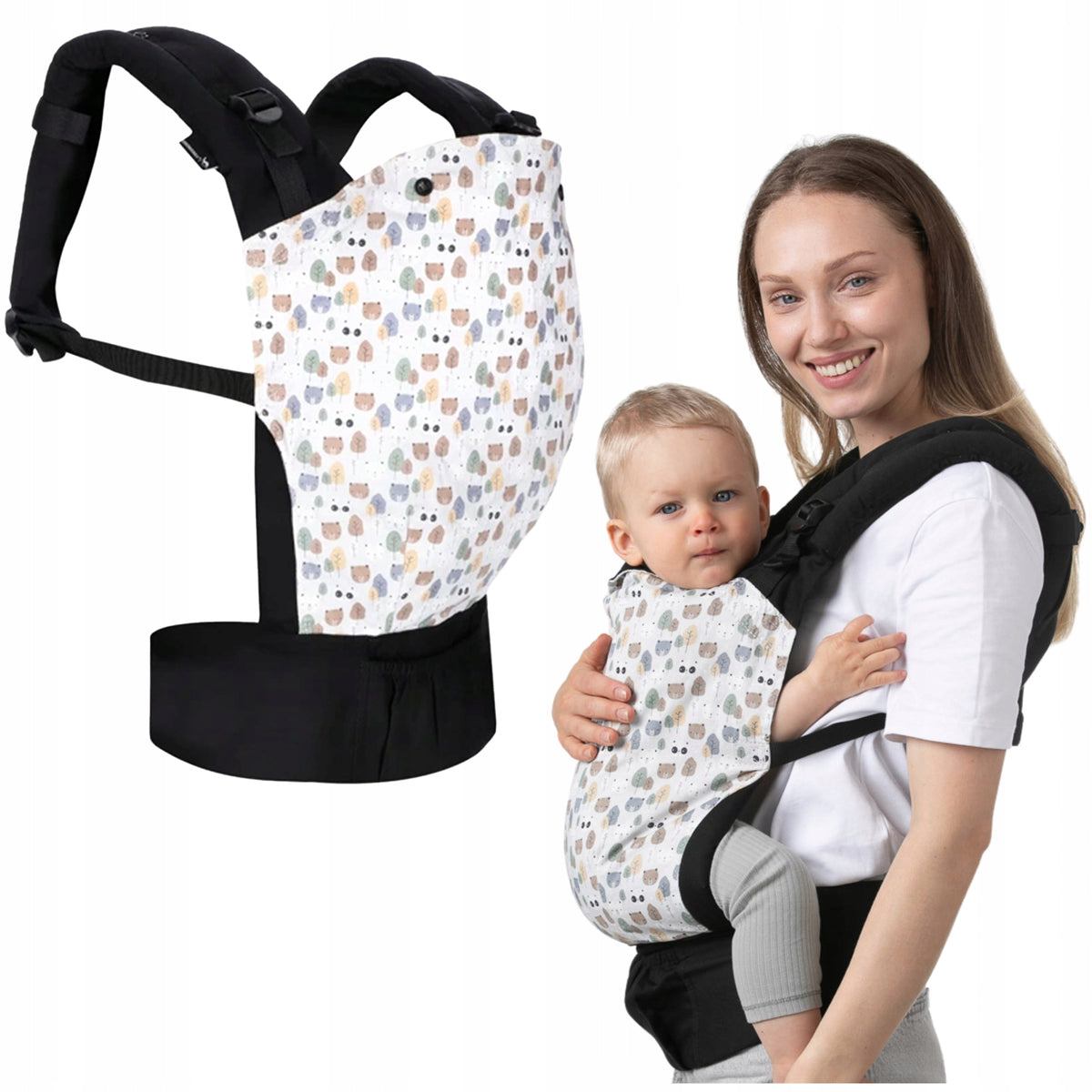 Baby Carrier Ergonomic Carrier for Urban Back 100% Cotton