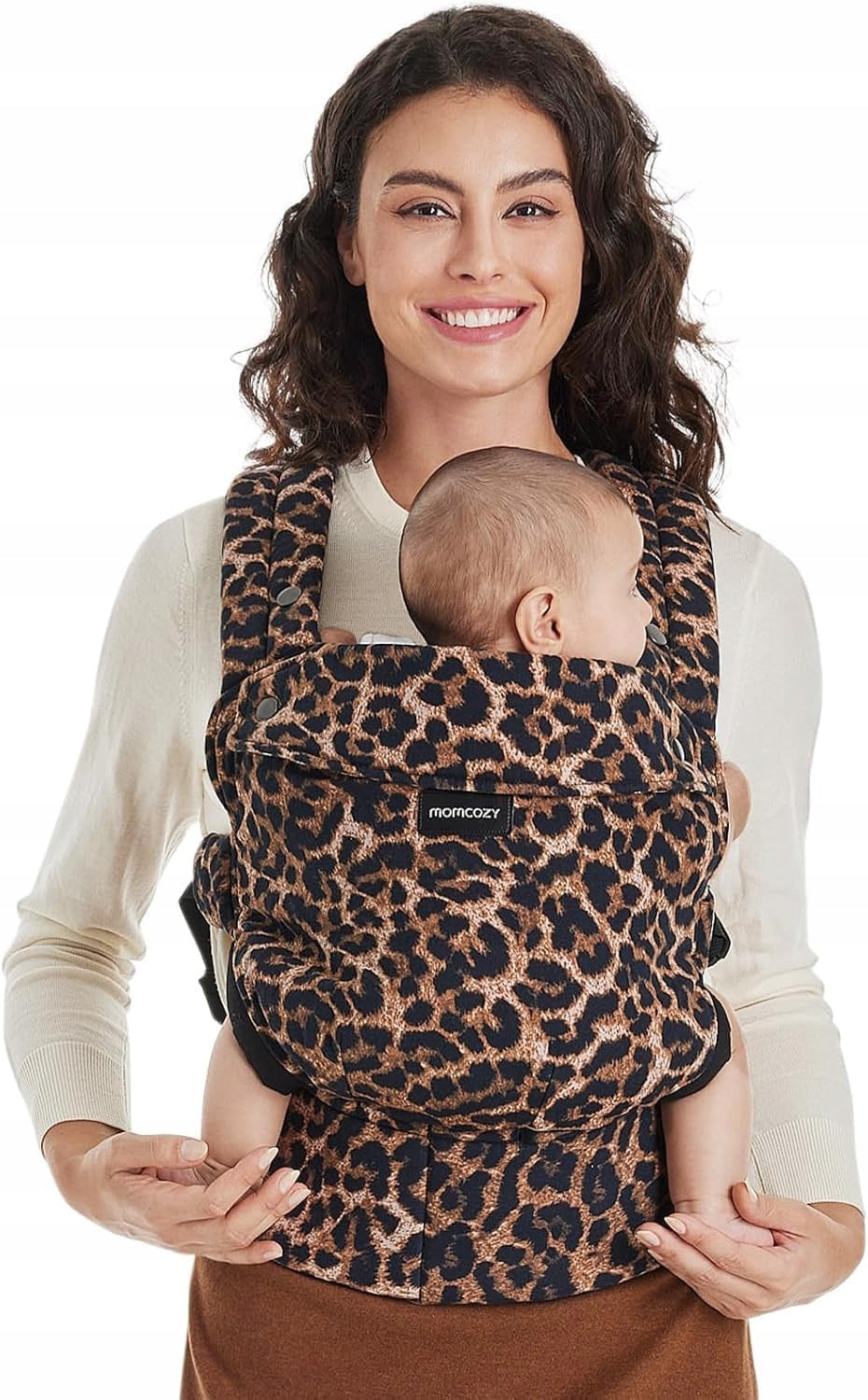 Baby Carrier Momcozy 3-24 months Ergonomic Breathable Leopard