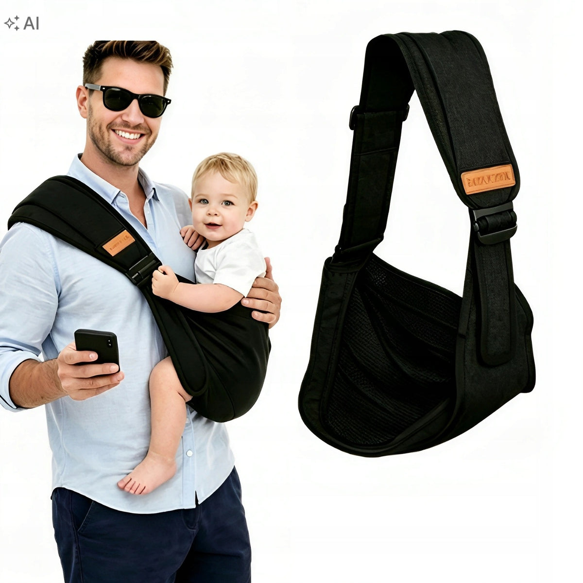 Baby Carrier Shoulder Sling Breathable Adjustable Seat