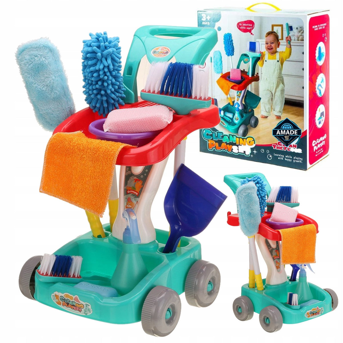 Baby Cleaning Kit Stroller Mop Toys Gift For Girl Brand no brand