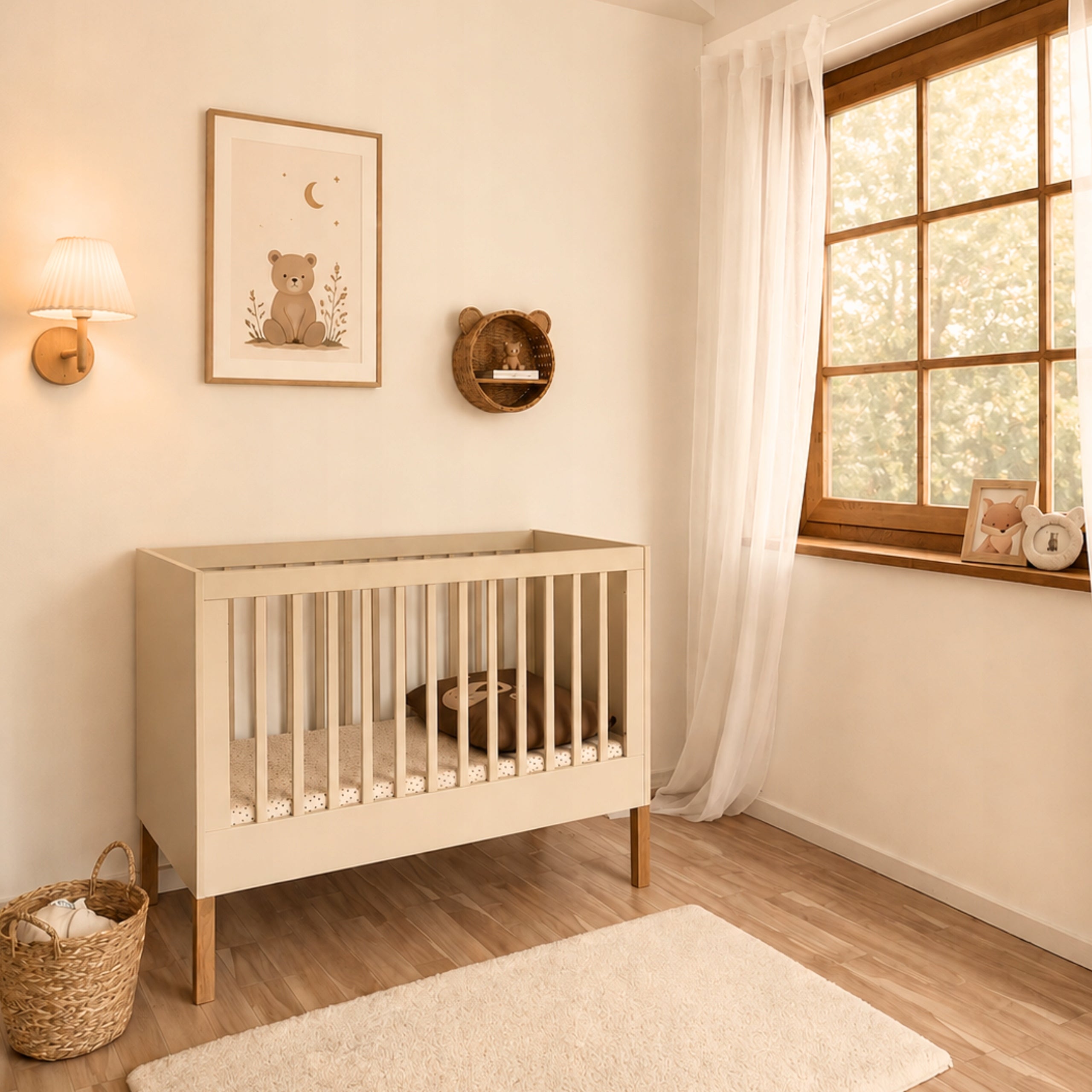 Baby Cot Sofa 2in1 with Pull-out Rungs - 120x60 cm Kashmir Medical device no