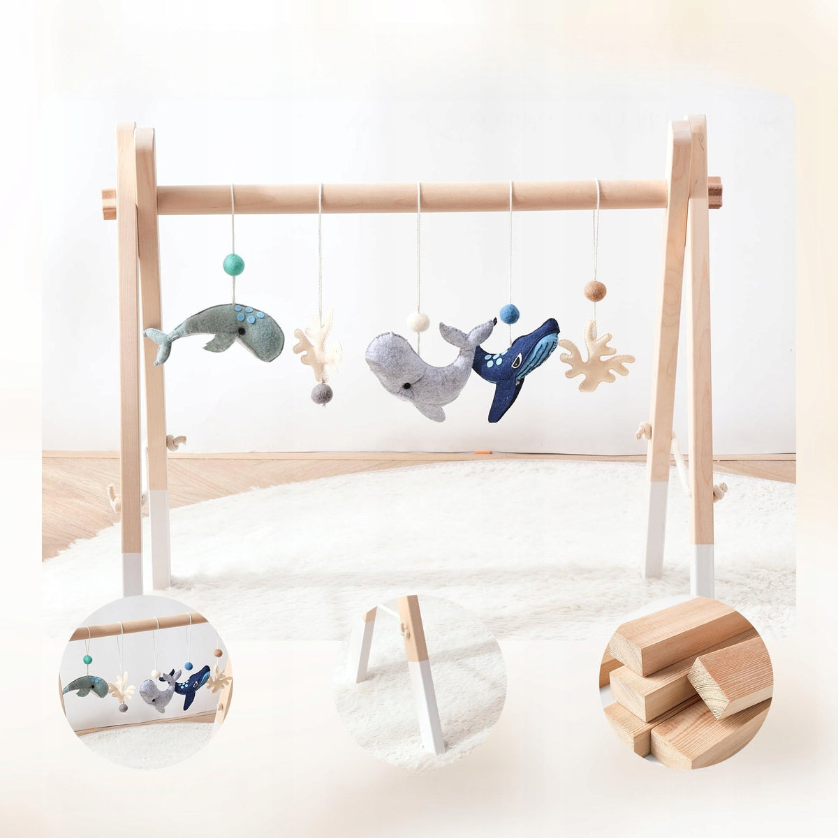 Baby Gym Educational Stand Pendants with Sea Animals Manufacturer code B0DWMT5KYK